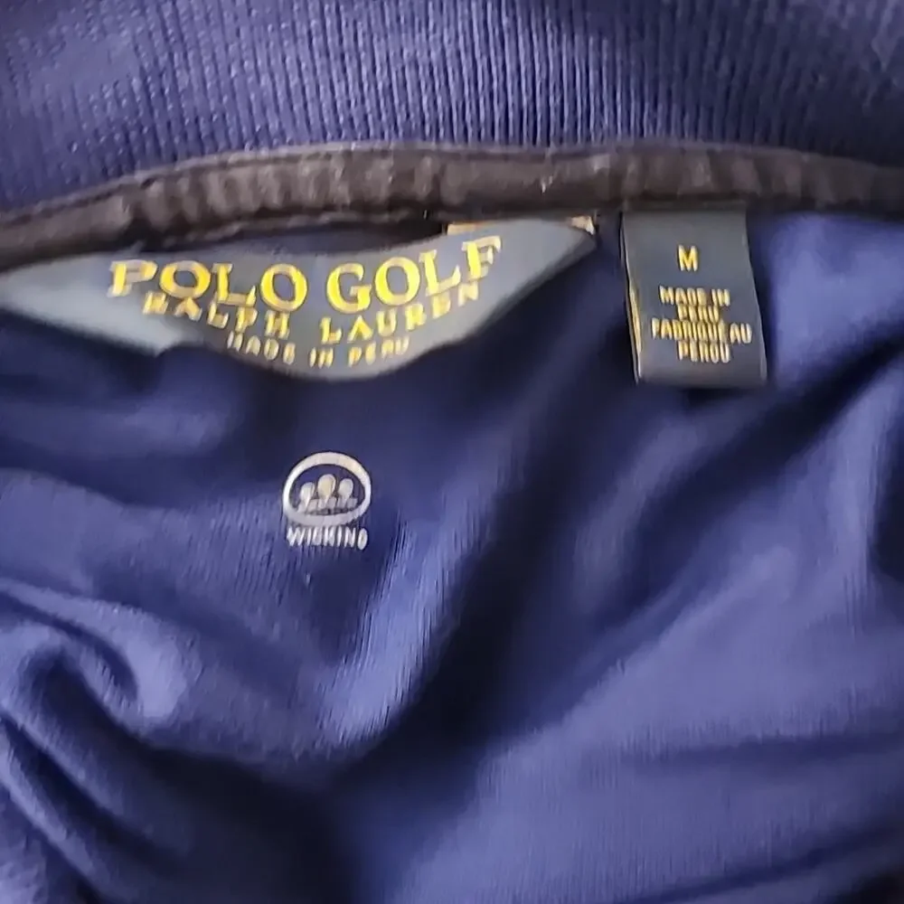 Polo Golf Ralph Lauren Wicking Stretch Polo Shirt Short Sleeve Size M Blue